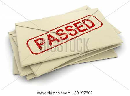 Passed letters  (clipping path included)