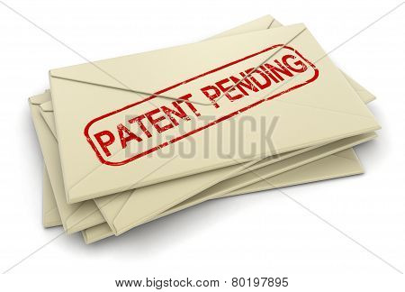 Patent pending letters  (clipping path included)