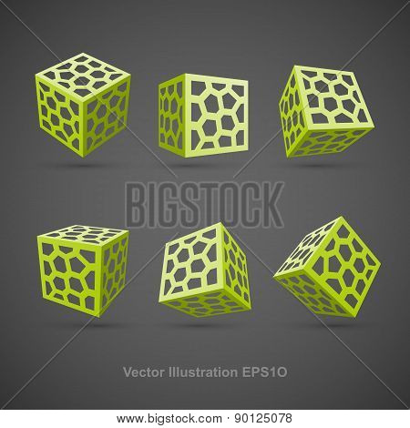 Set of abstract vector cubes