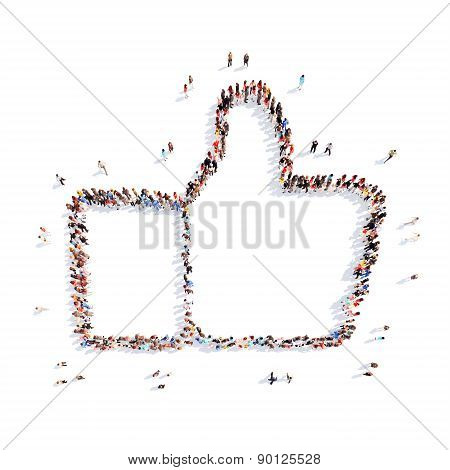 people representing Like