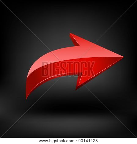 Red arrow.