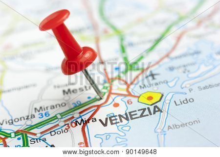 Venice On A Map