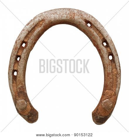 old horseshoe, vector