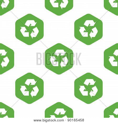 Recycle sign pattern
