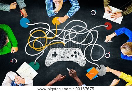 Game Controller Control Confusion Technology Concept