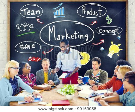 Marketing Strategy Team Business Commercial Advertising Concept