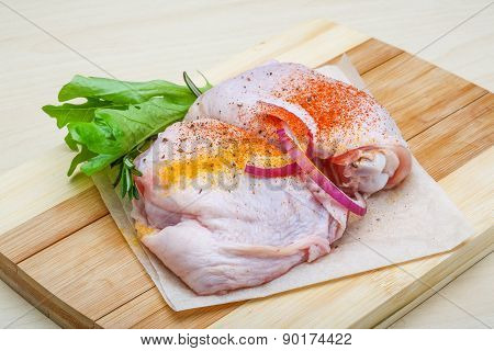 Raw Chicken Thights
