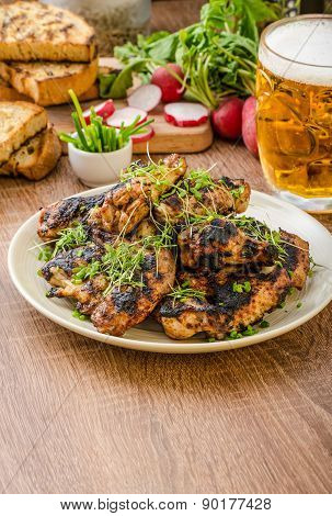 Grilled Teriyaki Chicken Wings