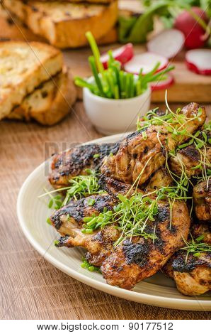 Grilled Teriyaki Chicken Wings