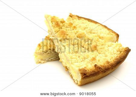 Kaksi viipaletta riisin ja kerma pie