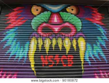 Mural art at East Williamsburg in Brooklyn.