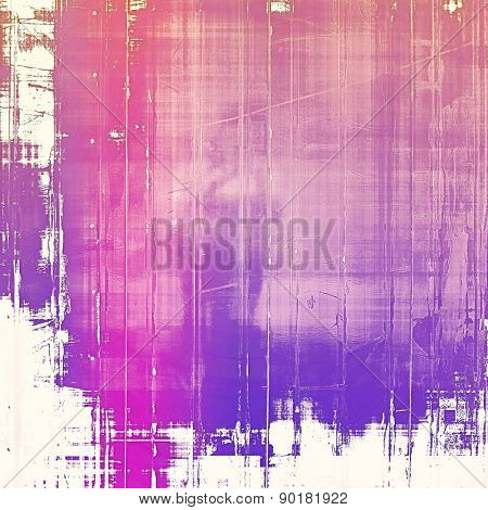 Grunge old-fashioned background with space for text or image. With different color patterns: purple (violet); blue; pink