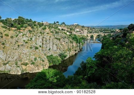 Canyon Of Tajo River Near Toledo, Spain
