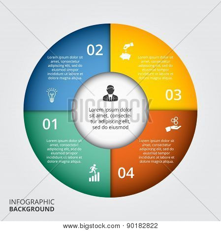 Vector Circle Element For Infographic.