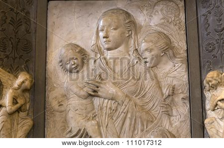 Statues In The Bargello, Florence, Italy