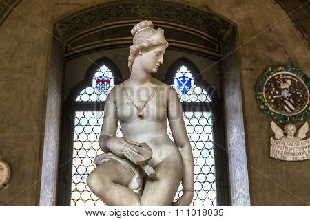 Statues In The Bargello, Florence, Italy