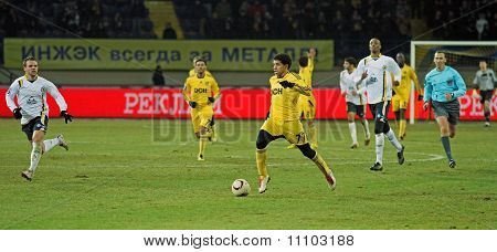 Metalist Charkiw vs. Metallurg Donezk-Fußballspiel