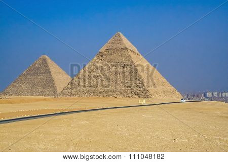 Egyptian pyramids, ancient civilization.