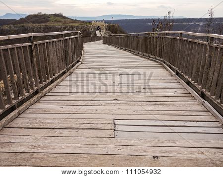 Beautiful Landscape With Bridge Nearby Medieval Fortress Ovech In Provadia Bulgaria