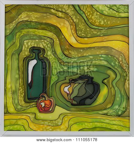 abstract art a picture in equipment a batic