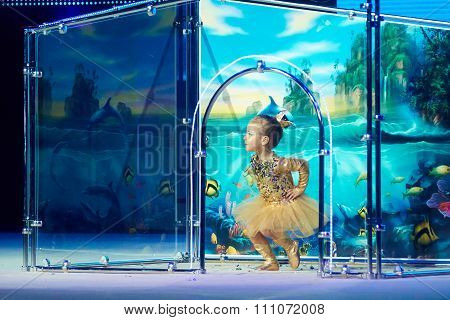 Minsk, Belarus December 05: Matviishina Alisa From ' Brest' Participate With 'gold Fish&