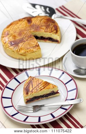 homemade gateau basque, tea time