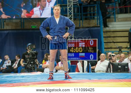 Alekseeva Irina (blue) Vs Odzelashvili Nino On World Cup Memorial A. Khar