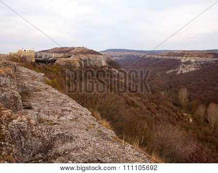 Beautiful Landscape With Bridge Nearby Medieval Fortress Ovech In Provadia Bulgaria