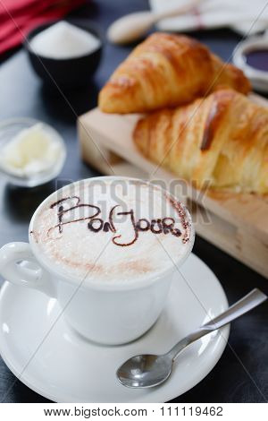Breakfast Cappuccino Design - Bonjour