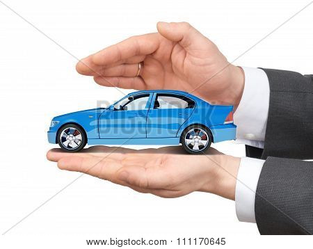 Car in hands