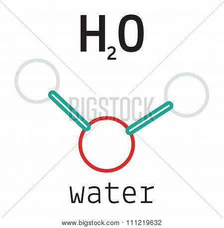 H2O water molecule