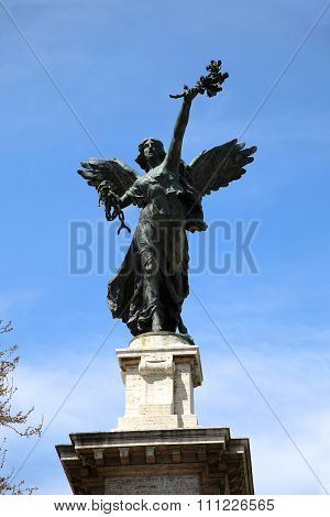 Piazza Pasquale Paoli In Rome, Italy