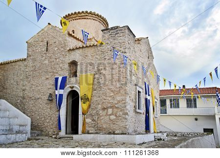 Dimiova monastery in Elaiochori Messinia Greece