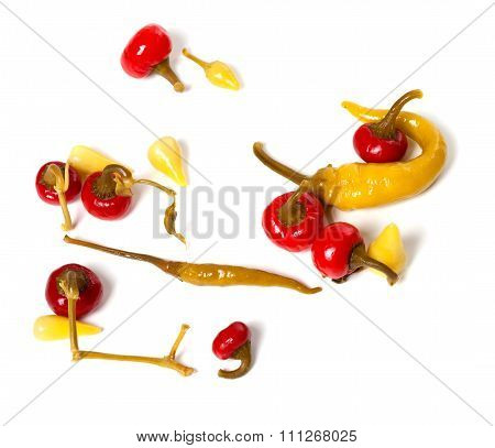 Mix Of Hot Turkish Marinated Peppers