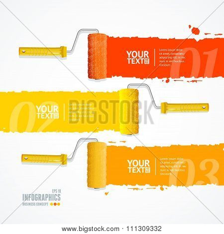 Roller Header. Vector