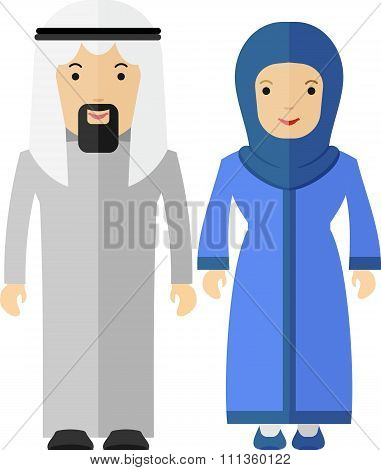 Arabian Couple Man And Women