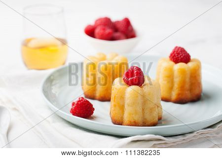French dessert, cakes, caneles, rum baba