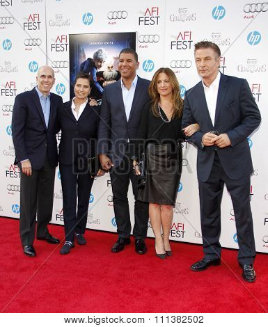 Jeffrey Katzenberg, Alec Baldwin, Peter Ramsey, Christina Steinberg and Nancy Bernstein at the Screening of 