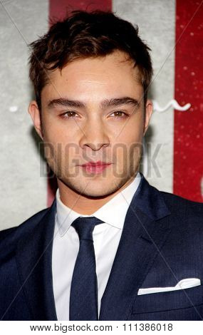 LOS ANGELES, USA - NOVEMBER 3: Ed Westwick at the AFI Fest 2011 Opening Night Gala World Premiere Of 