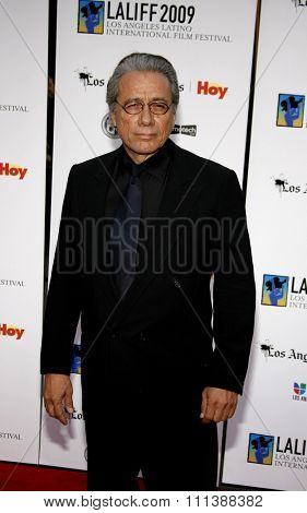 Edward James Olmos at the Gabi Lifetime Achievement Award Gala held at the Grauman's Chinese Theater in Hollywood, California, United States on October 11, 2009. 