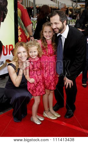 Leslie Mann, Judd Apatow and daughters Maude and Iris attend Los Angeles Premiere of 