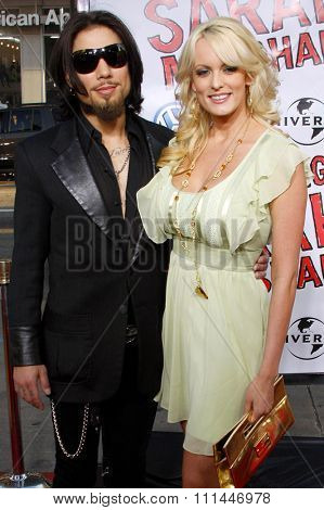 Dave Navarro and Stormy Daniels attend the World Premiere of 