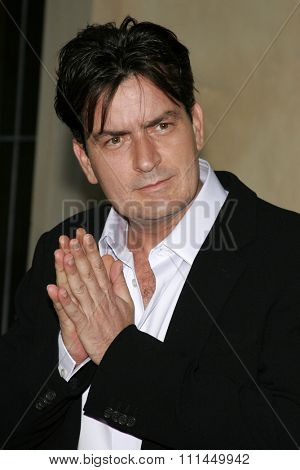06/10/2006 - Bel Air - Charlie Sheen attends the Chrysalis' 5th Annual Butterfly Ball  held at Italian Villa Carla and Fred Sands in Bel Air, California, United States. 
