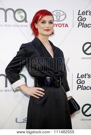 Alison Sudol at the 2014 Environmental Media Awards held at the Warner Bros. Studios Lot in Los Angeles on October 18, 2014 in Los Angeles, California.