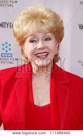 Debbie Reynolds at the 2012 TCM Classic Film Festival Gala Screening of 'Cabaret' held at the Grauman's Chinese Theater in Hollywood on April 12, 2012. 