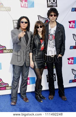 Gene Simmons, Alex Esso and Nick Simmons at the 2011 Do Something Awards held at the Hollywood Palladium in Hollywood on August 14, 2011. 