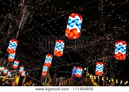 Bangkok - December 7: Decoration On Rachadamnoen Road For The Celebration Of The 88Th Birthday Of Hm
