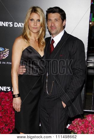 Jillian Dempsey and Patrick Dempsey at the Los Angeles premiere of 'Valentine's Day' held at the Grauman's Chinese Theater in Hollywood on February 8, 2010. 