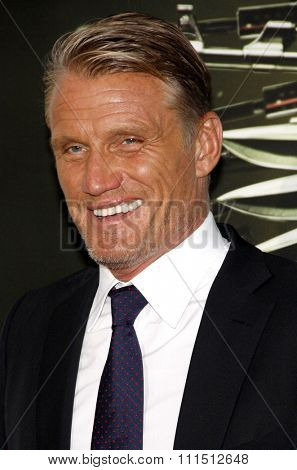 Dolph Lundgren at the Los Angeles premiere of 'The Expendables 2' held at the Grauman's Chinese Theatre in Hollywood on August 15, 2012.