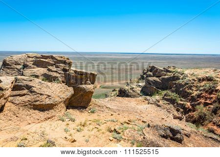 On Mount Big Bogdo.